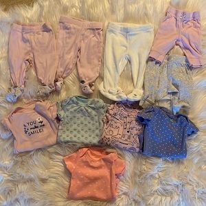 Newborn bodysuits and pants